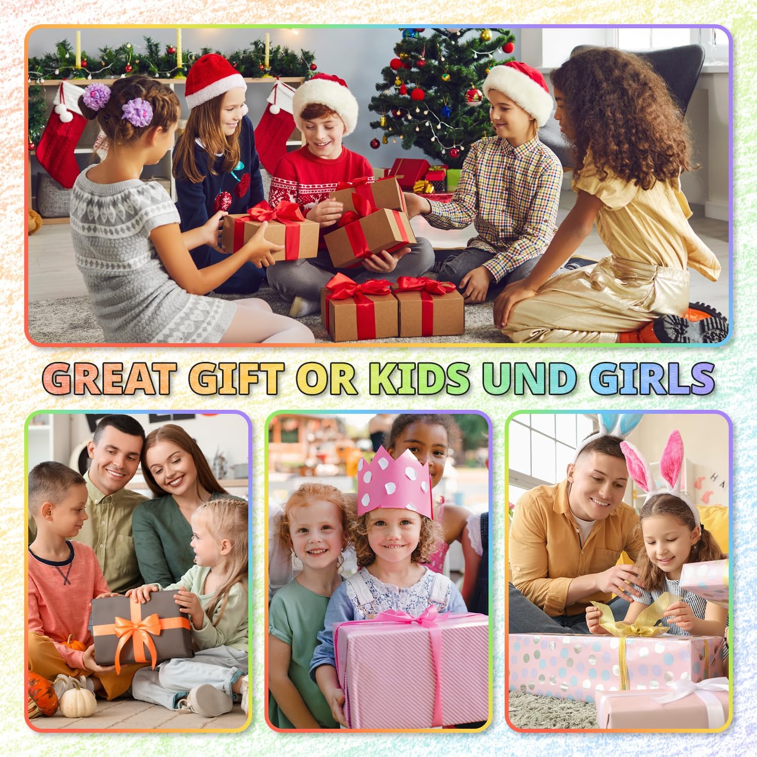 Yangmei Art Supplies. 12 Rainbow Pencils. Teen Girl Gifts Trendy Stuff | Stocking Stuffers. Arts and Crafts for Kids Ages 8-12. Gifts for 5-12 Year Old Girl. Party Favors for Kids 8-12 - Image 2